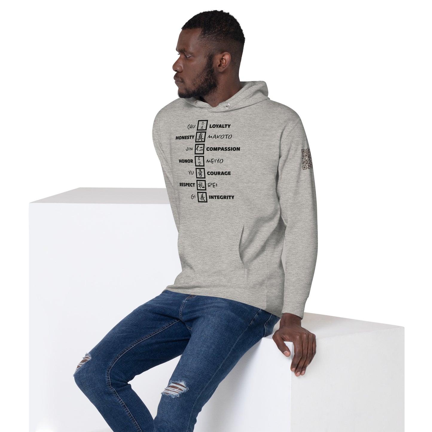 The "Southern Samurai" Unisex Hoodie (Light Tones)